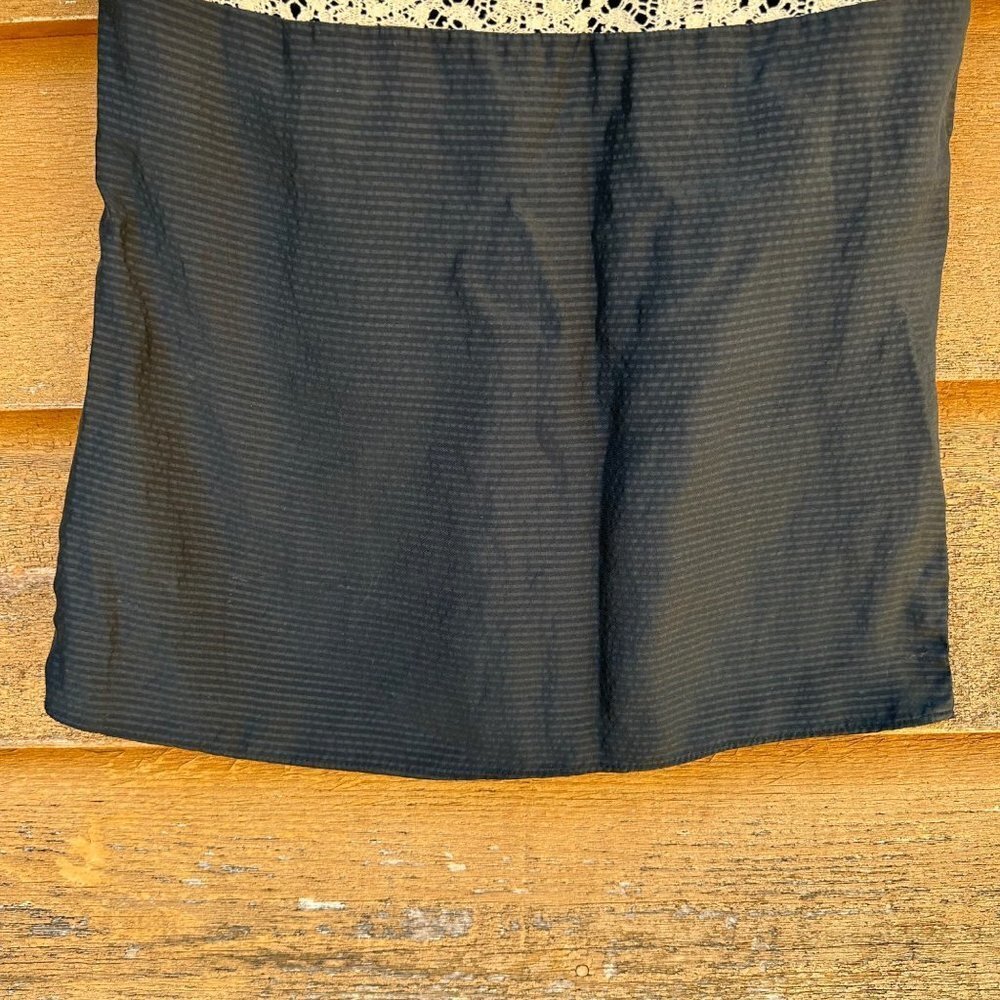 Corey Lynn Calter Black Silk Lace Top Women’s Shirt Size 0 - Picture 9 of 10